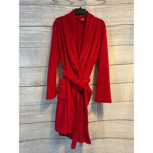 Gilligan & O'Malley Red Plush Robe Size L/XL